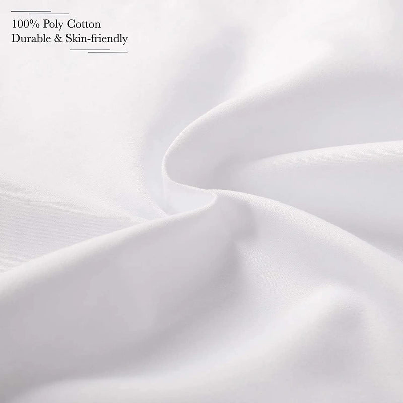 Fixwal Throw Pillow Inserts Set of 4, 18 x 18 Inch Insert White Pillow Forms Soft Microfiber Filled Pillow Inserts for Decorative Pillow Covers Cushion Bed Couch and Sofa