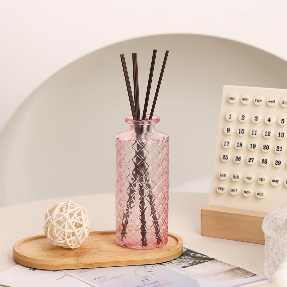 36pcs Pink Glass Bud Vase Set, Small Flower Vases for Centerpieces in Bulk, Mini Vintage Vase for Home, Wedding, Table Decor