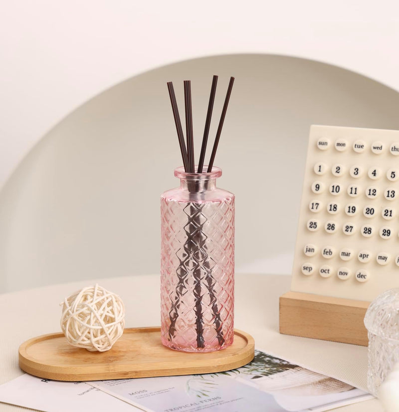 36pcs Pink Glass Bud Vase Set, Small Flower Vases for Centerpieces in Bulk, Mini Vintage Vase for Home, Wedding, Table Decor