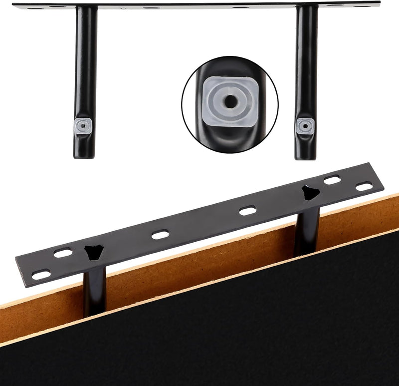 Fixwal 15.8in Floating Shelves for Wall, Black Shelves Wall Mounted Shelf with Invisible Bracket for Bathroom, Living Room, Bedroom, Kitchen, Office Decor (5 Pack)