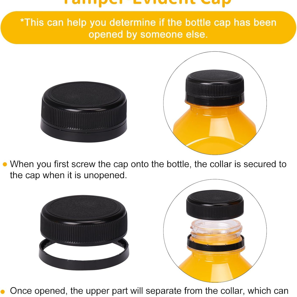 20pcs 16oz Juice Bottles, Plastic Juicing Bottles with Caps, Clear Drink Containers with Lids for Drinking, Smoothie and Other Beverages