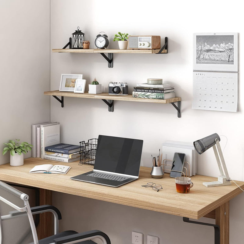 Floating Shelves for Wall Different Sizes Farmhouse Wall Shelf for Bedroom, Bathroom Storage, Living Room and Kitchen Decor(Set of 4)