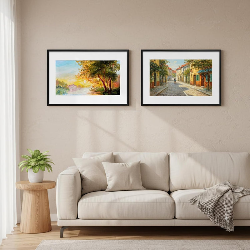 Fixwal 16x24 Picture Frame Set of 2, Black Poster Frames