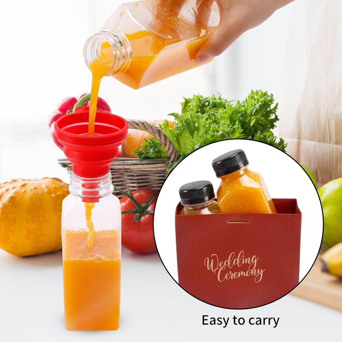 20pcs 16oz Juice Bottles, Plastic Juicing Bottles with Caps, Clear Drink Containers with Lids for Drinking, Smoothie and Other Beverages
