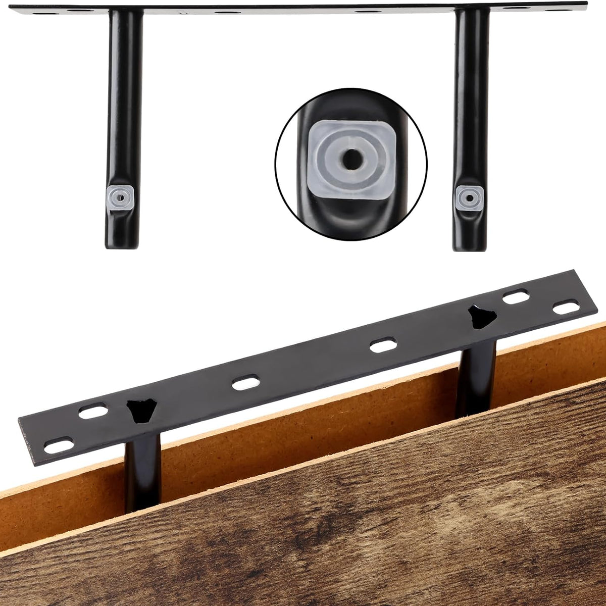 Fixwal 15.8in Floating Shelves for Wall, Rustic Brown Shelves Wall Mounted Shelf with Invisible Bracket for Bathroom, Living Room, Bedroom, Kitchen, Office Decor (5 Pack)