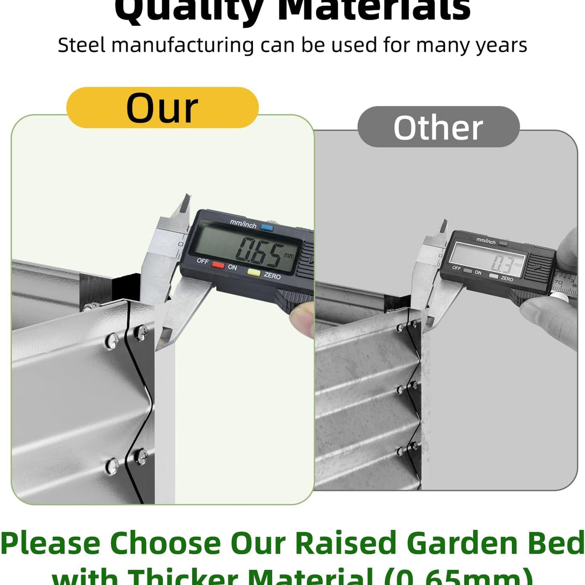 4x2x1ft(2 Pack) Galvanized Raised Garden Beds, Thickened Metal Planter Box for Outdoor Vegetables & Flowers, 48" L x 24" W x 12" H