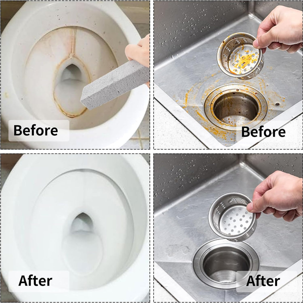25 Pieces Pumice Stone Toilet Bowl Cleaner, Pumice Scouring Stick Remove Hard Water Ring in Toilet, Pumice Stones for Cleaning, Household, Bath, Kitchen, Pool (5.9 x 1.4 x 0.9 Inches)
