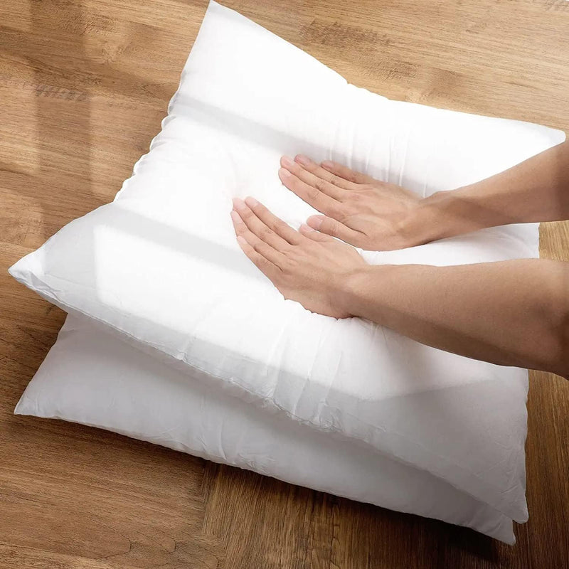 Fixwal Throw Pillow Inserts Set of 4, 18 x 18 Inch Insert White Pillow Forms Soft Microfiber Filled Pillow Inserts for Decorative Pillow Covers Cushion Bed Couch and Sofa