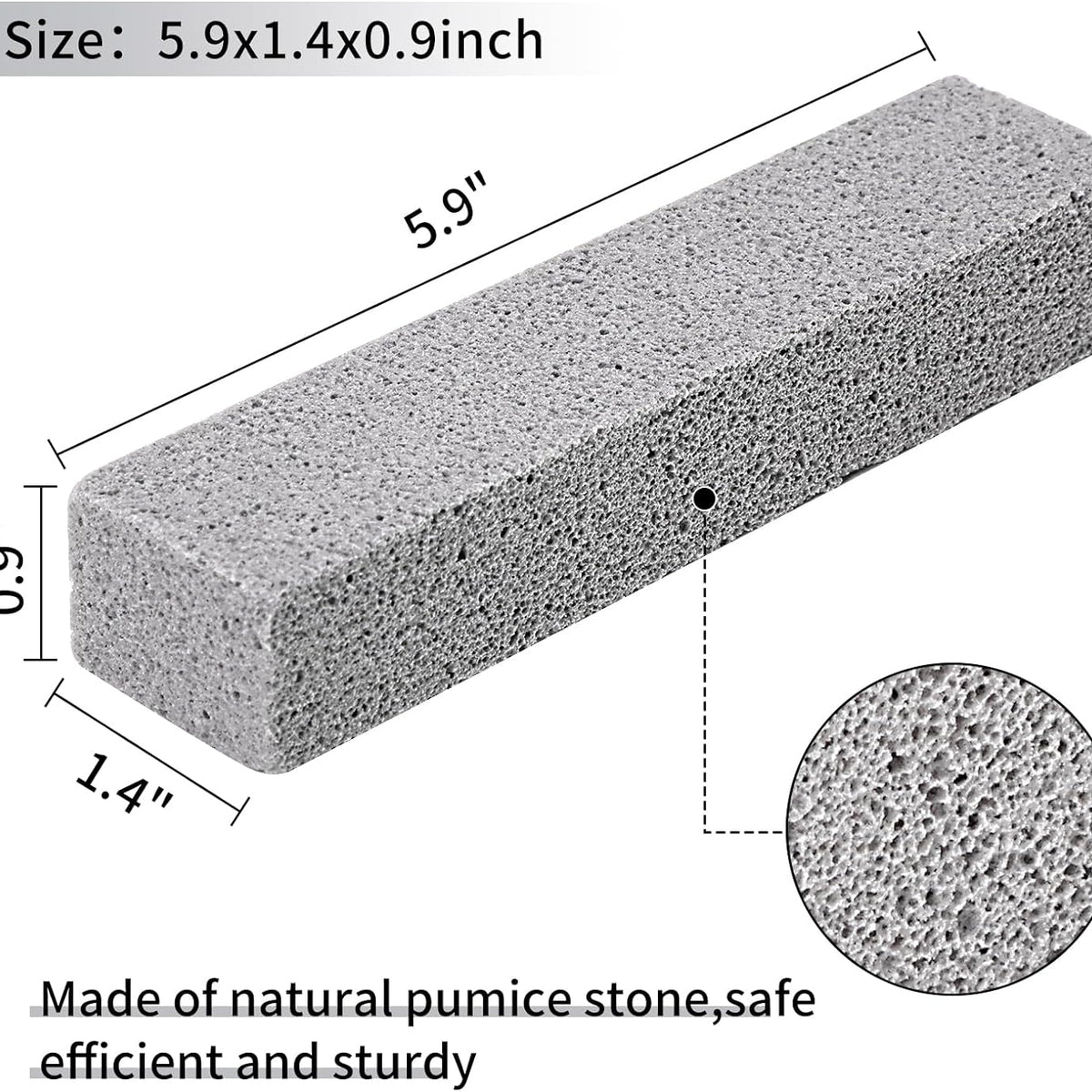 HongWay 36 Pack Pumice Stones for Toilet Cleaning Bowl Stick,Pumice Scouring Pad Pumice Stick Cleaner for Cleaning Toilet, Bathtubs, Kitchen Sink, Grill, Household (5.9 x 1.4 x 0.9 Inches)