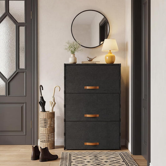 Shoe Storage Cabinet with Door, 7 Tier Shoe Rack, 3-4 Pair Per Tier, Shoe Shelves Organizer for Closet, Entryway, Hallway, Storage Cabinet for Home Decor, Black