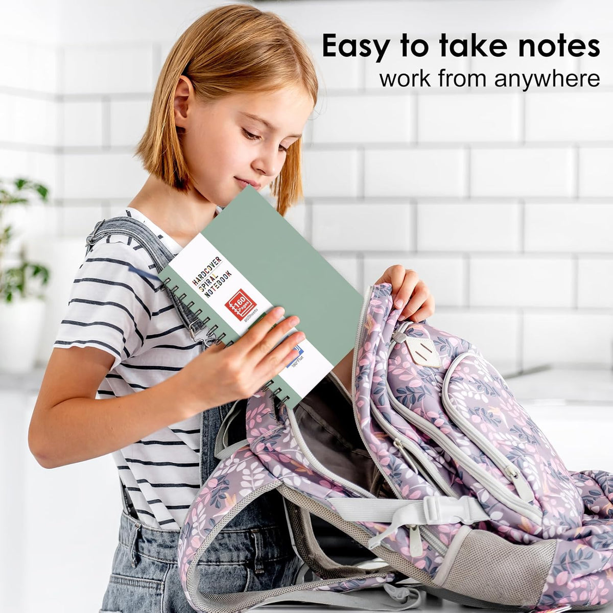 6pcs Spiral Notebook 5.5” x 8.5” Hardcover College Ruled Journals, A5 160 Pages Assorted Morandi Tone Colors for Work Office School Supplies