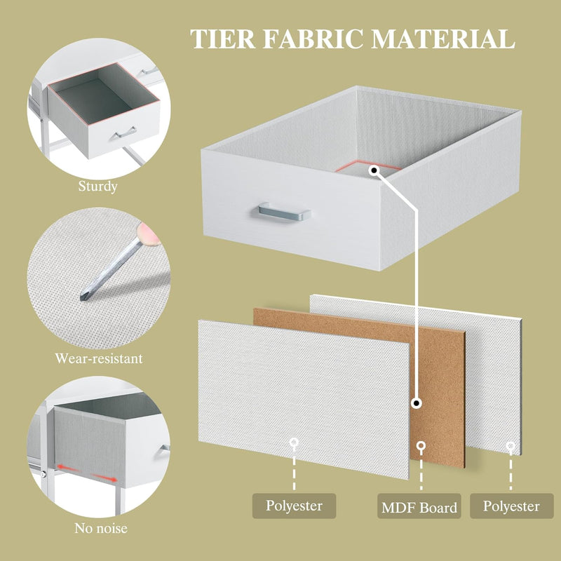 Small Vanity Desk with Mirror and Lights, Makeup Vanity with Fabric Storage Drawer & Chair & Shelves, White Vanity with Fold-up Panel and Power Outlet, Bedroom